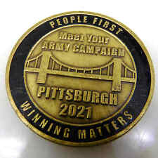 MEET YOUR ARMY CAMPAIGN PITTSBURGH 2021 CHALLENGE COIN picture