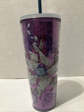 Starbucks 2024 Purple Blossom Floral Cold Cup Tumbler picture