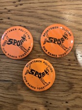 Vintage 1970s S.P.O.R.T. Pinback Button Hunter Ethics Anti-Poaching Deer Pin picture