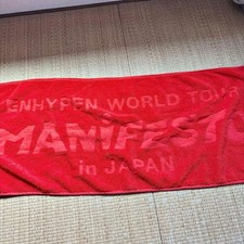 ENHYPEN World Tour MANIFESTO Red Sports Towel in Japan picture