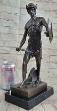 Art Bronze Sculpture Statue Figure Man Viking Warrior Antique Reproduction Decor picture