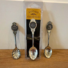 Vintage Collection Lot of 3 Silver Plated Souvenir Spoons, America Theme picture
