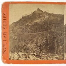 Pacific Railroad Donner Pass Stereoview c1870 Anthony California Railway H1097 picture