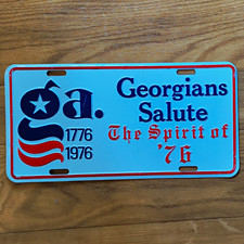 Georgia License Plate