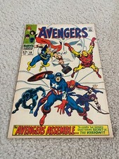 Avengers 58 VF 8.0 High Grade Origin Of Vision Iron Man Captain America picture