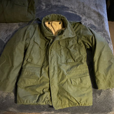 J.C. Penney Vietnam War M-65 Cold Weather Field Jacket OD Green Small Short picture