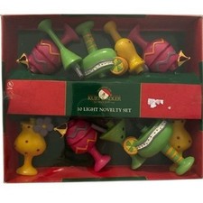 Vntg Kurt Adler Novelty String Light Set  * Summer Cocktail Party Glasses * NOS picture