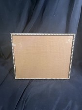 VINTAGE ETCHED BRASS HORAZONTAL 8 X 10” PHOTO PICTURE FRAME picture