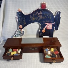 Enesco Cute As A Button Sewing Machine Base with Foamboard Display picture