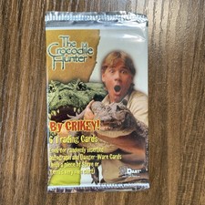 RARE 2002 Dart Flipcards The Crocodile Hunter Sealed Foil Pack Steve Irwin picture