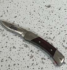Vintage Buck 500 Duke Lockback Rosewood Scales Folding Pocket Knife— picture