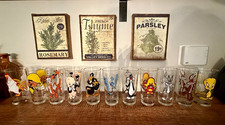 Vintage 1973 Rare 11 Looney Tunes Warner Bros Printed Glass Tumbler 12 fl oz picture