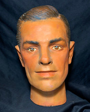 Vintage 1940's Plaster Men's Mannequin Head picture