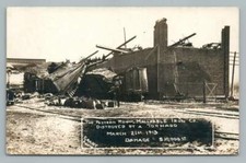 Malleable Iron Co. Tornado Disaster ALBION Michigan RPPC Photo March 21 1913 picture