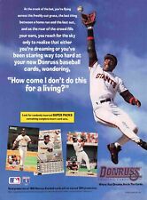Donruss Barry Bonds Baseball Cards 1990S Vtg Print Ad 8X11 Wall Poster Art picture