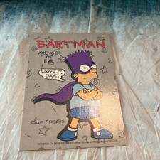 1990 Topps The Simpsons Bartman #1 Avenger Of Evil Sticker picture