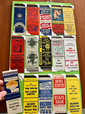 FREE SHIP Assorted Matchbooks (1930s-80s) Lot of 15 picture