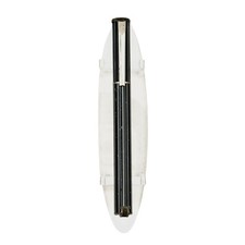 Colibri Clip Lighter Black Gold Pen Style Refillable Instructions Japan Vintage picture
