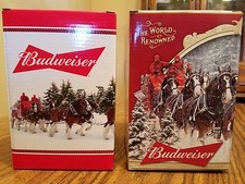 2015 2016 Budweiser Bud Holiday Steins Annual Clydesdale Christmas Beer Busch AB picture