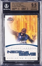 2001-02 FLEER FORCE INSIDE THE GAME MISSING SERIAL NUMBER MICHAEL JORDAN BGS 9.5 picture