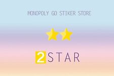 Monopoly Go 2 Star Sticker Card New  All Set 2-16 picture