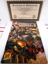 π₯π€ GI JOE VS TRANSFORMERS II #1 DF PLATINUM FOIL VARIANT COA DYNAMIC FORCES VF picture