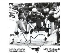 COREY CROOM SIGNED PHOTO PATRIOTS FOOTBALL AUTOGRAPHED IN PERSON picture