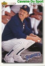 1992 ED WHITSON SAN DIEGO PARENTS BASEBALL CARD UPPER DECK picture