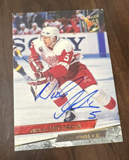 Niklas Lidstrom Autograph Signed Card 1993-94 Fleer Detroit Red Wings picture