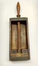Antique Victorian Era Wooden Playing Card Press w/Five Separator Blocks picture