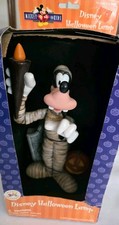 Vtg 1999 Disney Halloween Goofy In Mummy Costume in Grave Yard Figure NEW in Box picture
