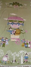 RARE Vintage Fieldcrest Wizard of Oz Twin Bedspread -characters in Display Case  picture