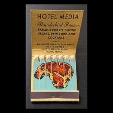 Full Book Feature Matchbook Thunderbird Room Hotel Media - Media, PA picture