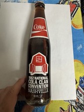 Coca Cola Bottle 1982 Cola Clan National Convention Nashville 10oz TALL @ VTG picture