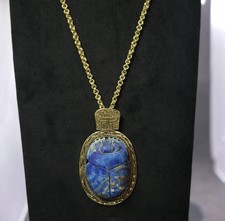 Ancient Egyptian Scarab Amulet Egyptian Scarab Pandant Scarab necklace Rare BC picture