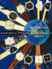 Hamilton World's First Electric Watch   Metal Sign 9