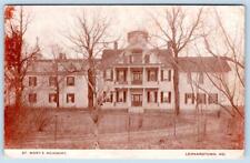 1908 ST MARY'S ACADEMY CATHOLIC HIGH SCHOOL LEONARDTOWN MARYLAND MD POSTCARD picture