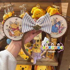 Authentic HongKong Disney 2026 Winnie The Pooh Eeyore Minnie Ear Headband New picture