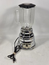 Vintage MCM Oster Osterizer 2 Speed Chrome Beehive Blender Model 233, 425W picture
