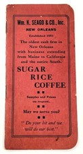Wm K Seago New Orleans LA Louisiana Southern Plantation Sugar Vtg Advertising picture