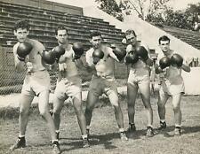 1941 Ted Williams and Other Red Sox Players Shirtless Boxing GAY BEEFCAKE picture