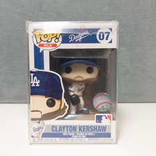 VAULTED Funko Pop MLB: CLAYTON KERSHAW (Home Jersey) #07 L.A. Dodgers Protector picture