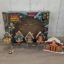 Vintage Mr. Christmas Mickeys Clock Shop 1993 Disney Songs Tested Disney picture