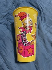 The Simpsons Treehouse of Horror Krusty Yellow Plastic Cup picture