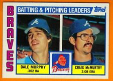DALE MURPHY & CRAIG MCMURTRY(ATLANTA BRAVES)1984 TOPPS BASEBALL CARD picture