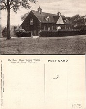 Mount Vernon VA The Barn, Home of George Washington Black White Postcard 73279 picture