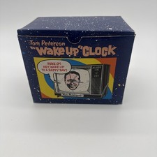 NOS Tom Peterson's Wake Up Alarm Clock vintage Portland Oregon collectible picture