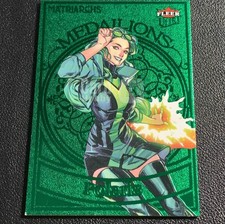 2024 Marvel Fleer Ultra Matriarchs  Emerald Medallion /10 Polaris Colour Match picture