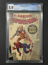 AMAZING SPIDER-MAN #34 CGC 5.0 KRAVEN 2nd APPEARANCE GWEN STACY, NED LEEDS 1966 picture