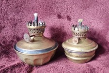 Lot Of vintage Brass Oil Lamps picture